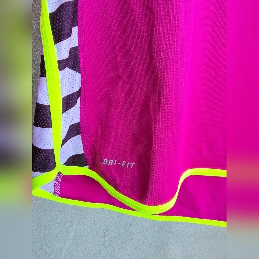 Nike Women's Fuchsia and Neon Long Sleeve Jersey